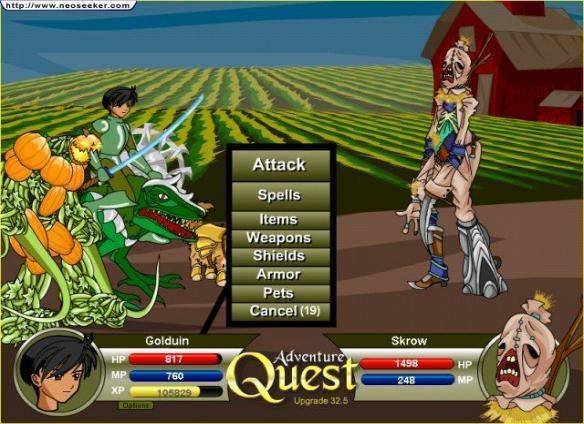 Adventure Quest mmorpg game