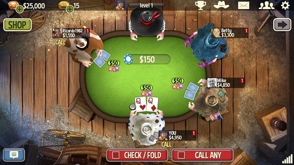Governor of Poker 3 mmorpg game